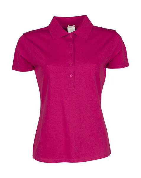 Polo publicitaire cintré femme manches courtes | Sabro Hot Pink