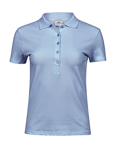 Polo publicitaire cintré femme manches courtes | Sabro Light Blue