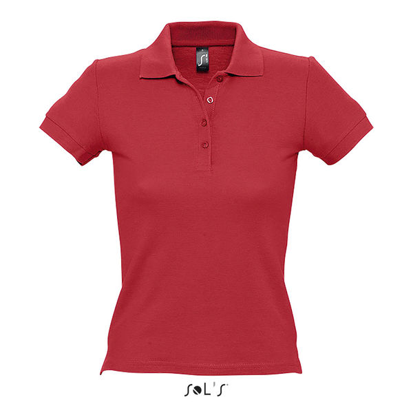 Polo publicitaire femme | People Rouge