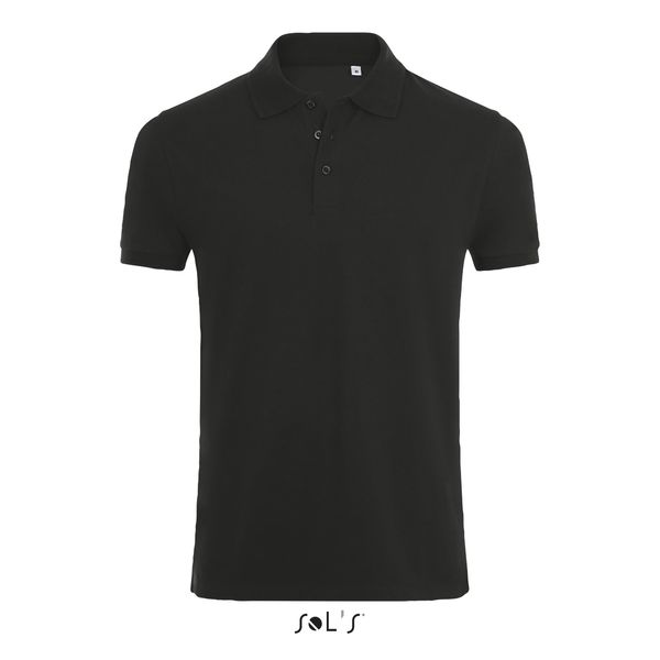 Polo publicitaire coton élasthanne homme | Phoenix Men Noir