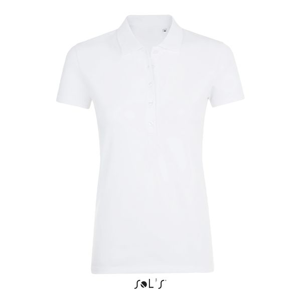 Polo personnalisé coton élasthanne femme | Phoenix Women Blanc