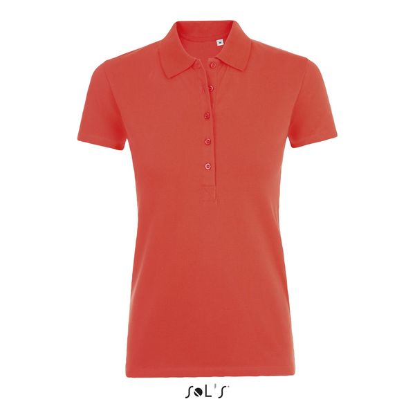 Polo personnalisé coton élasthanne femme | Phoenix Women Hibiscus