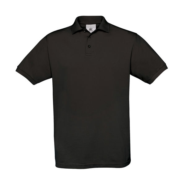 Polo publicitaire homme manches courtes | Safran Piqué Polo Black