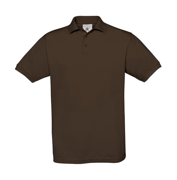 Polo publicitaire homme manches courtes | Safran Piqué Polo Brown