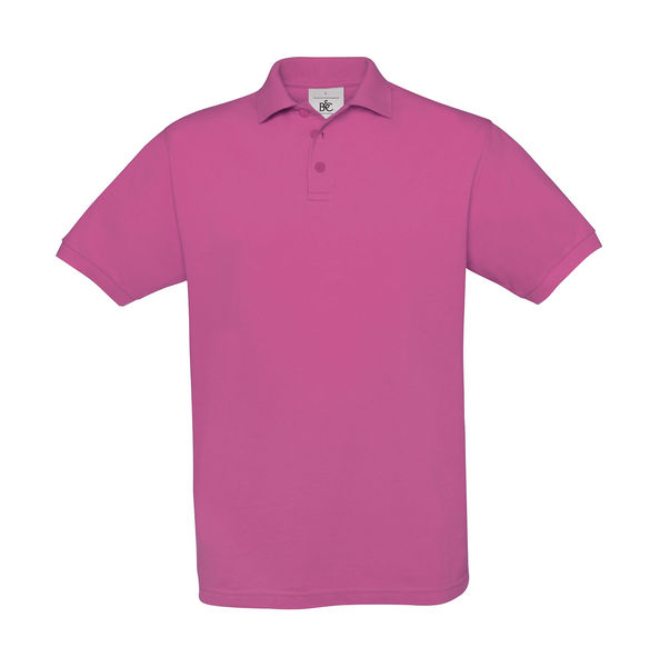 Polo publicitaire homme manches courtes | Safran Piqué Polo Fuchsia