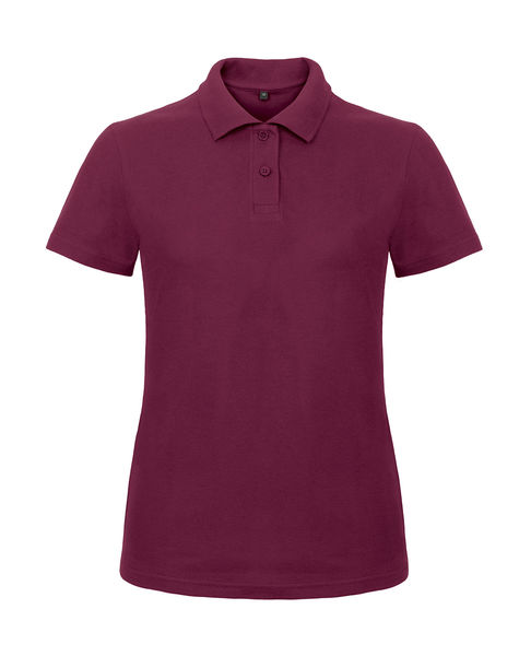 Polo femme personnalisé | ID.001 women Piqué Polo Wine