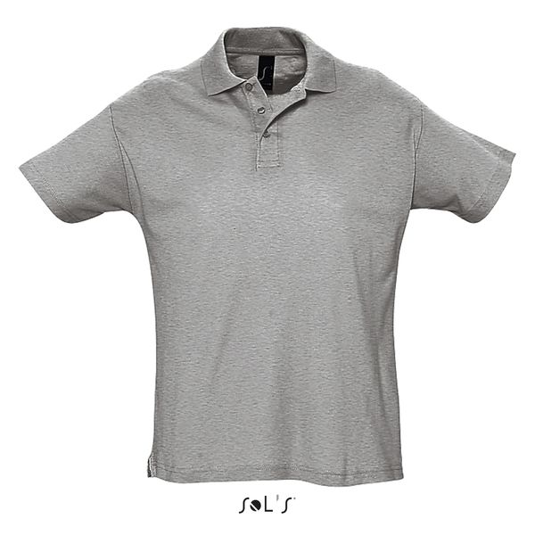 Polo publicitaire homme | Summer II Gris chiné