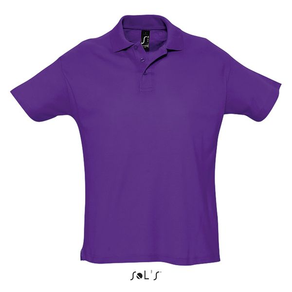 Polo publicitaire homme | Summer II Violet foncé