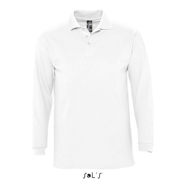 Polo publicitaire homme | Winter II Blanc