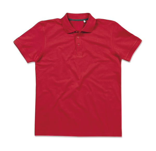 Polo publicitaire homme manches courtes | Harper Polo Crimson Red