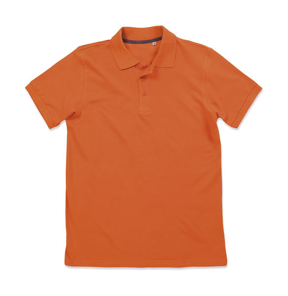 Polo publicitaire homme manches courtes | Harper Polo Pumpkin