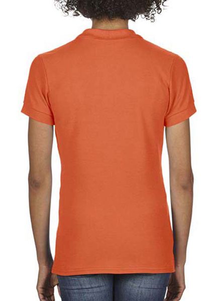 Polo femme softstyle double piqué personnalisé | Estevan Orange