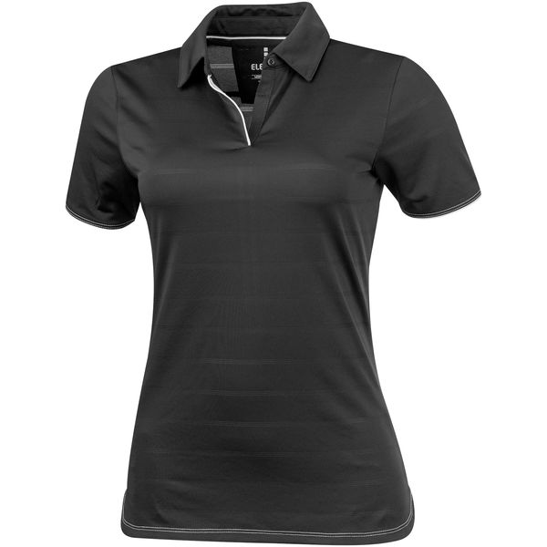 Polo publicitaire cool fit manches courtes pour femmes Prescott Noir