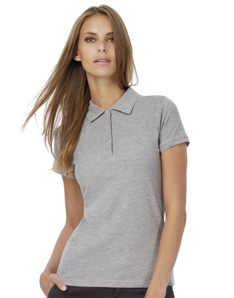 Polo femme safran timeless personnalisé | Safran Timeless women Polo Heather Grey