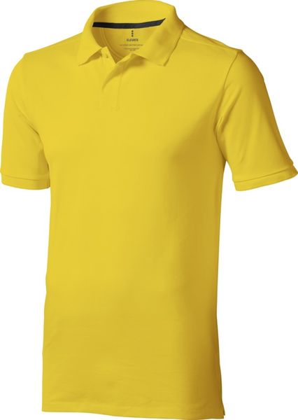 Polo personnalisé manches courtes pour hommes Calgary Jaune