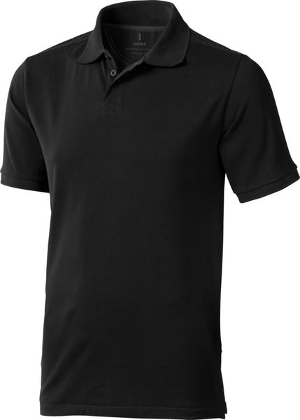 Polo personnalisé manches courtes pour hommes Calgary Noir