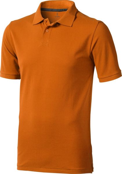 Polo personnalisé manches courtes pour hommes Calgary Orange