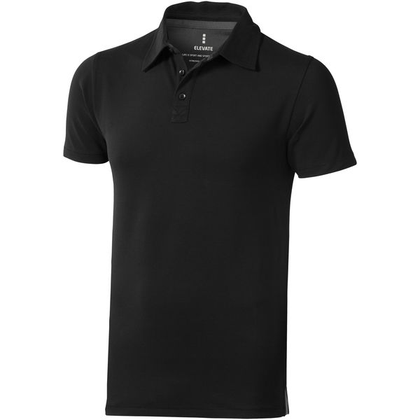 Polo publicitaire stretch manches courtes pour hommes Markham Noir