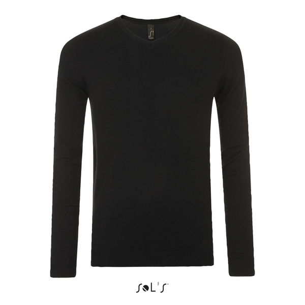 Pull personnalisé col v homme | Glory Men Noir