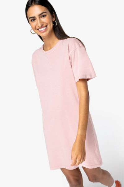 Robe t-shirt personnalisable GOTS délavée femme