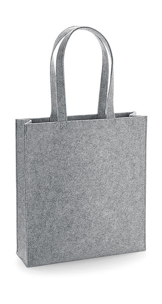 Sac à bandoulière publicitaire | Felt Tote Bag Grey Melange