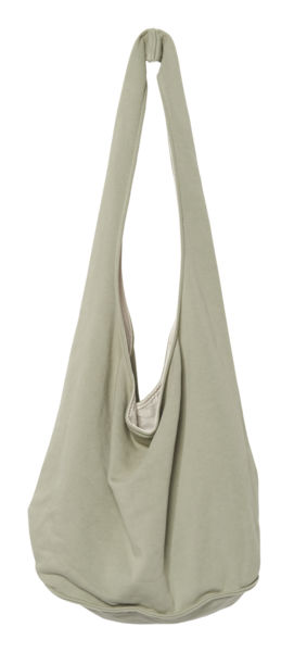 Sac bandoulière en molleton Almond green