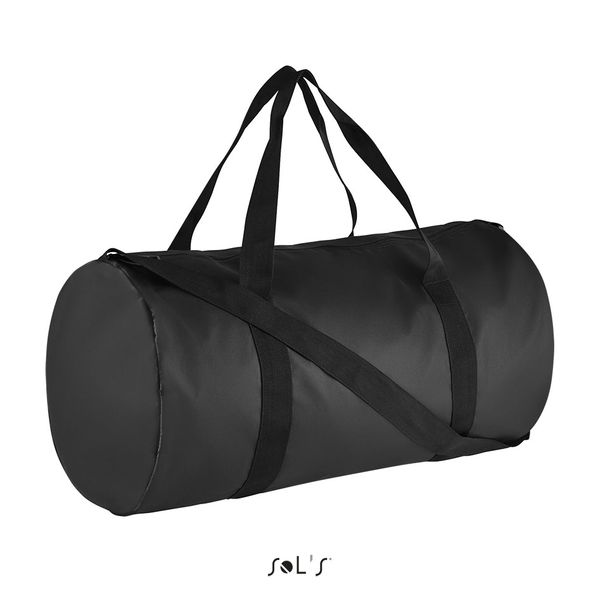 Sac polochon personnalisé en toile enduite | Cobalt Noir