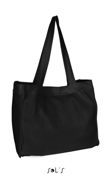 Sac shopping personnalisé french terry | Marina Noir