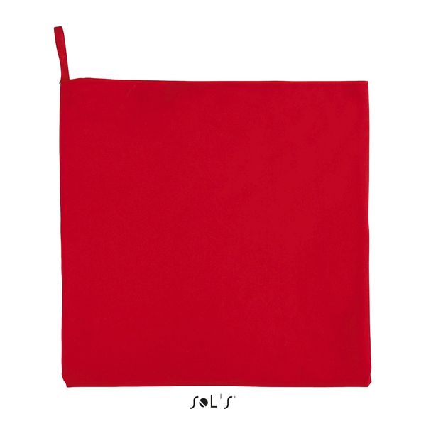 Serviette publicitaire microfibre | Atoll 70 Rouge