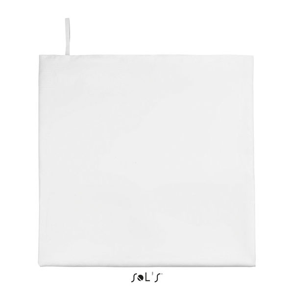 Serviette publicitaire microfibre | Atoll 100 Blanc