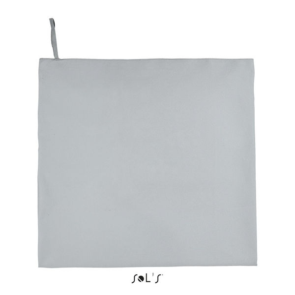 Serviette publicitaire microfibre | Atoll 100 Gris pur