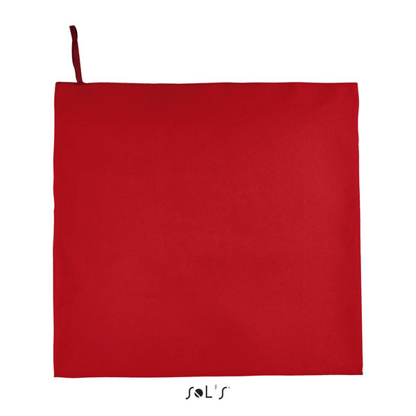 Serviette publicitaire microfibre | Atoll 100 Rouge