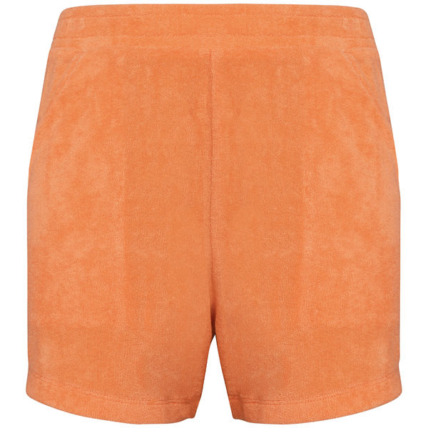 Short personnalisable coton bio en éponge fille Apricot