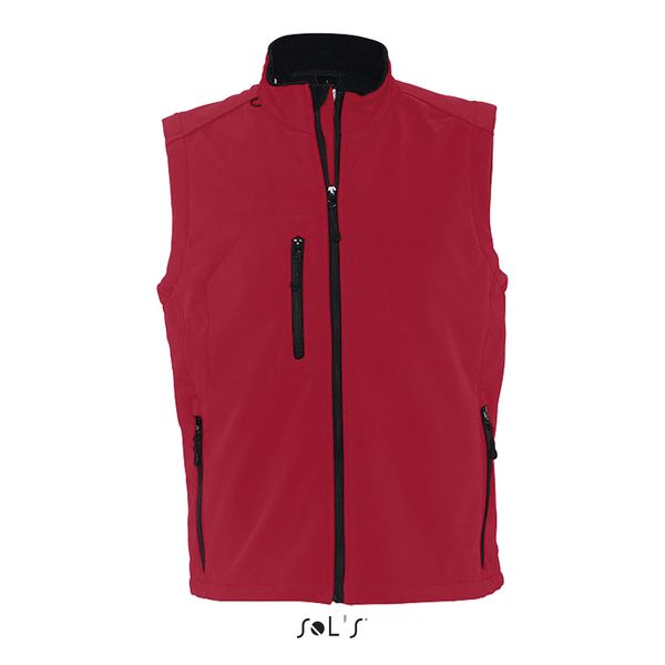 Softshell publicitaire homme sans manches | Rallye Men Rouge piment