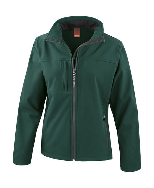 Veste softshell femme publicitaire | Ladies Classic Bottle Green