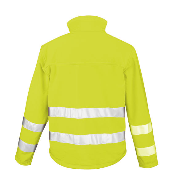 Veste softshell high viz publicitaire | High-Viz Fluorescent Yellow