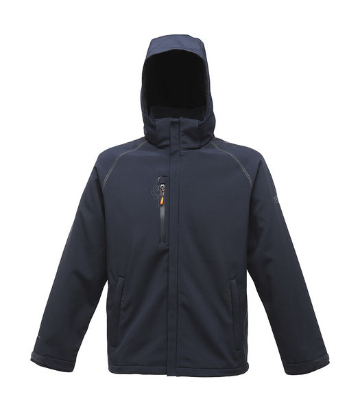 Softshell publicitaire manches longues avec capuche raglan | Repeller Lined Navy