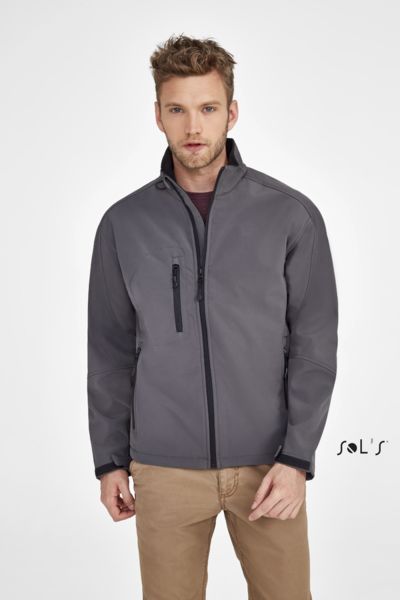 Veste publicitaire homme zippée softshell | Relax