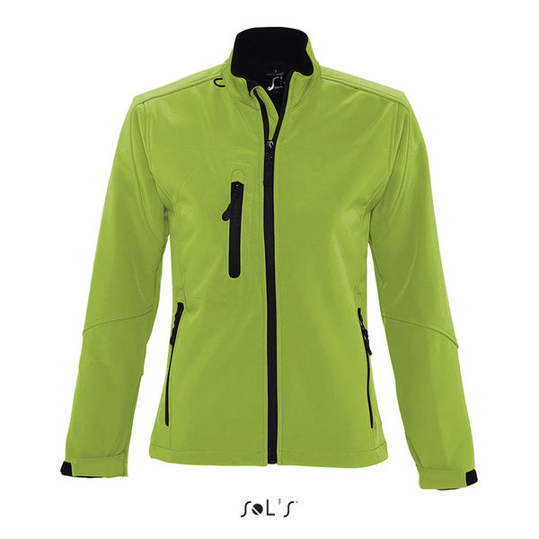 Veste publicitaire femme zippée softshell | Roxy Vert absinthe