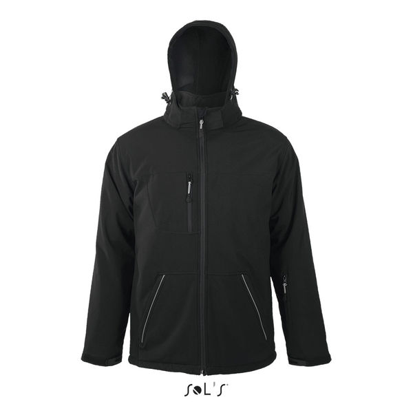 Veste publicitaire homme softshell hiver | Rock Men Noir