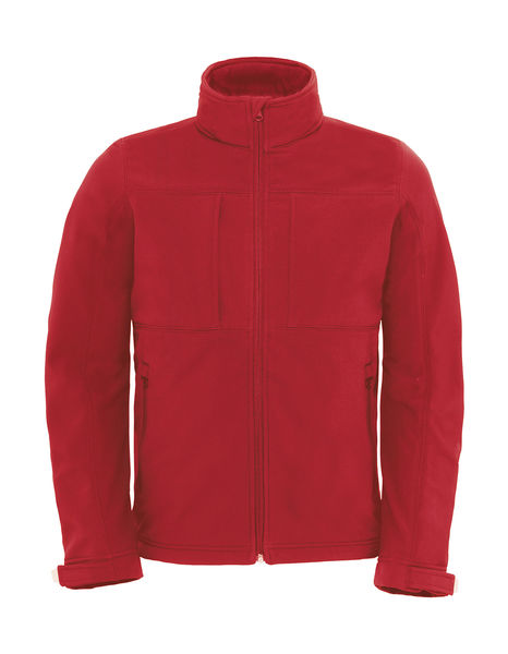 Veste softshell capuche homme publicitaire | Hooded Softshell men Red