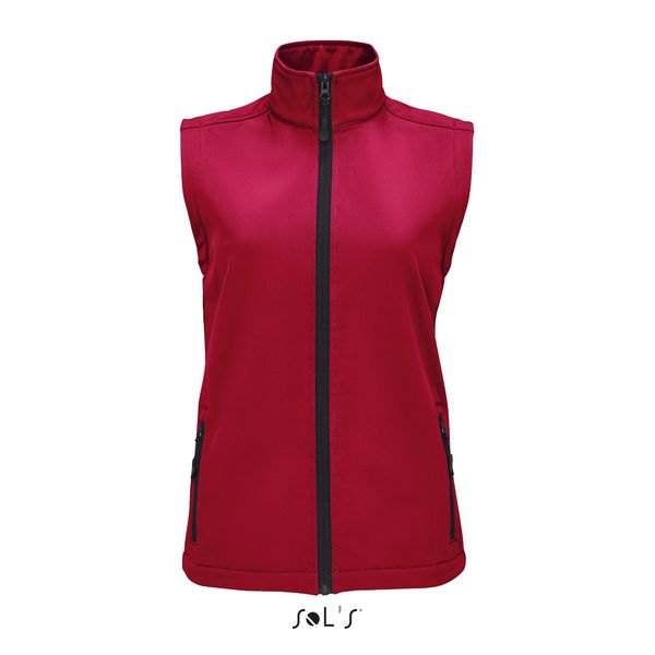 Softshell publicitaire femme sans manches | Race BW Women Rouge piment