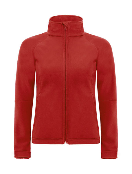 Veste softshell capuche femme personnalisée | Hooded Softshell women Red