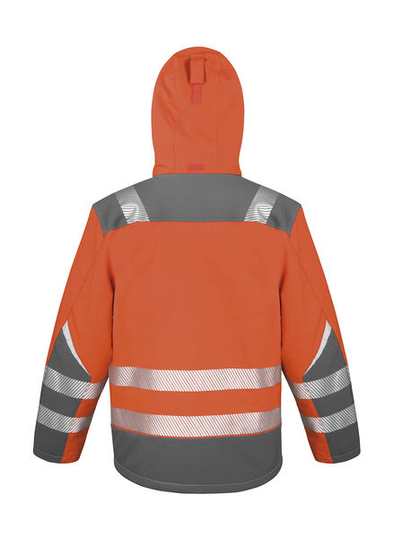 Veste publicitaire unisexe manches longues avec capuche | Dynamic Fluorescent Orange