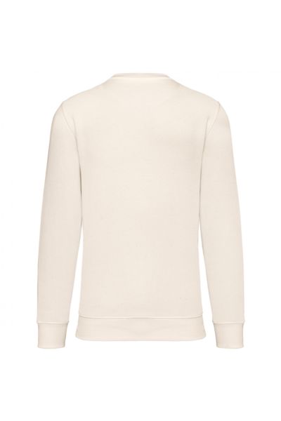 Sweat publicitaire en coton bio et polyester recyclé unisexe Raw Natural