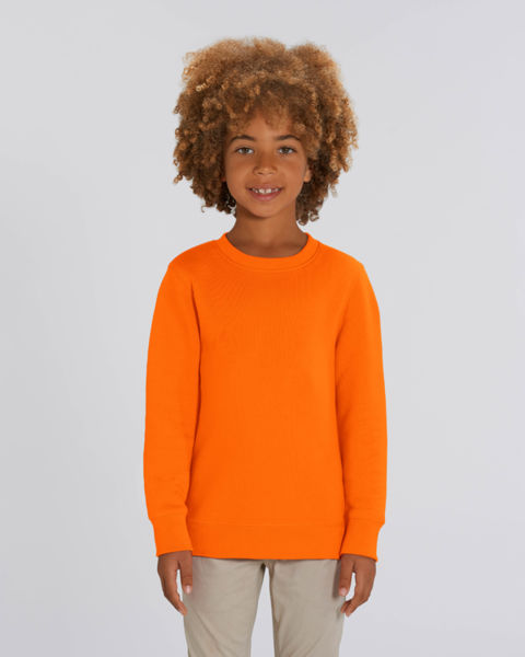 Sweat-shirt col rond iconique enfant | Mini Changer Bright Orange