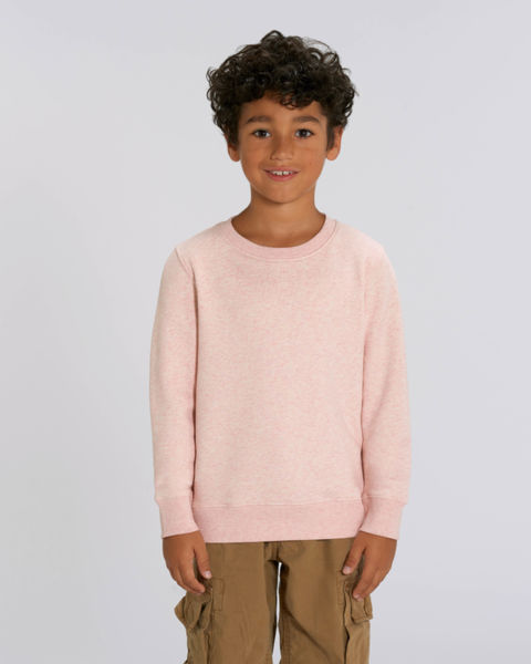 Sweat-shirt col rond iconique enfant | Mini Changer Cream Heather Pink