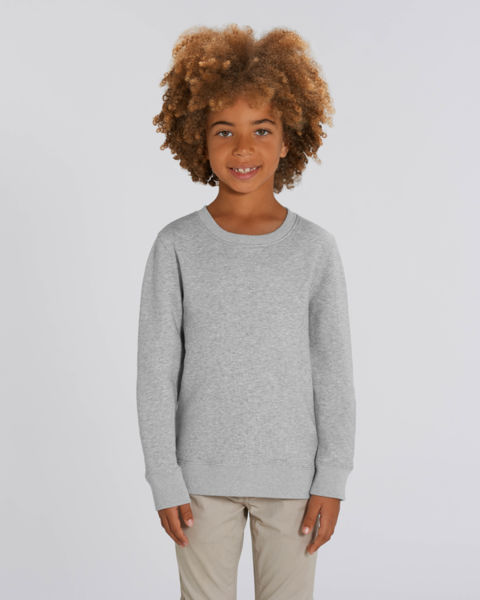 Sweat-shirt col rond iconique enfant | Mini Changer Heather Grey