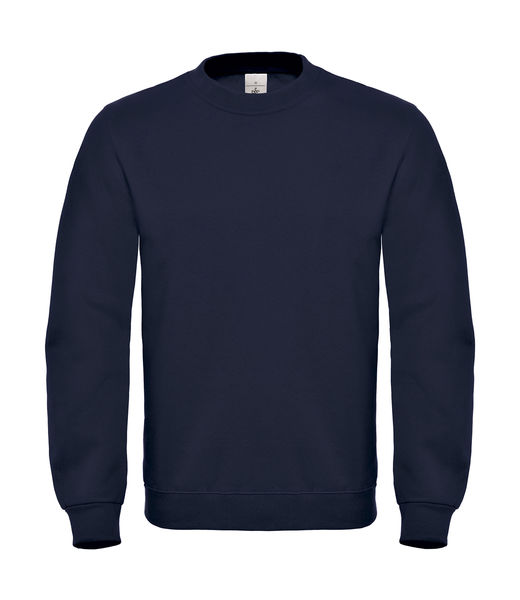 Sweat-shirt col rond publicitaire | ID.002 Cotton Rich Sweat Navy