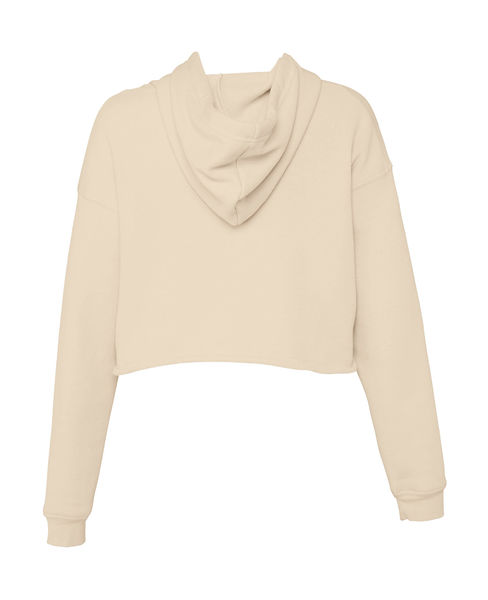 Sweat-shirt crop à capuche personnalisé | Caph Heather Dust